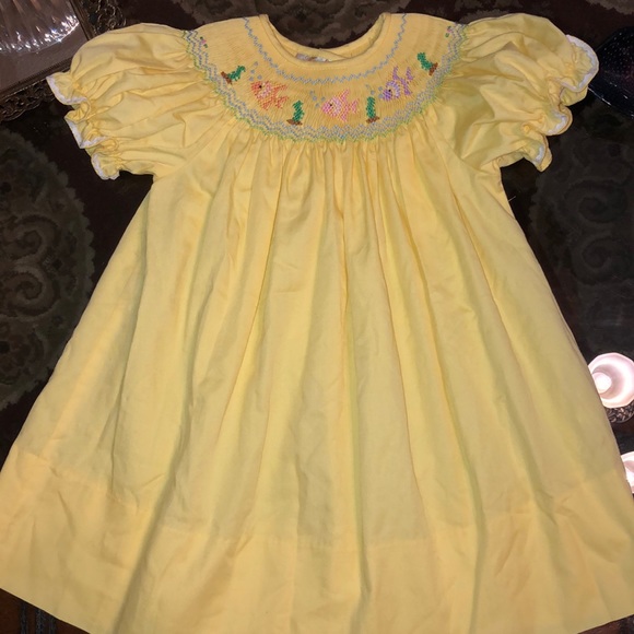 Mélina Smocked Yellow Floral Dress main image 0